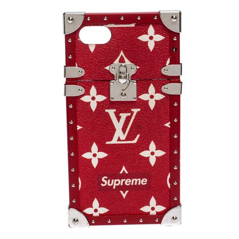 supreme x louis vuitton eye trunk iphone 7 case|supreme x louis vuitton hoodie.